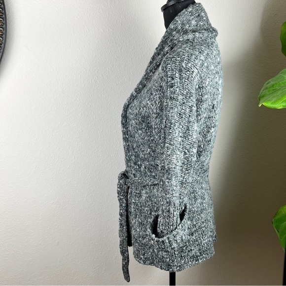 Chaus Gray Knit Cardigan Sweater - Picture 5 of 14